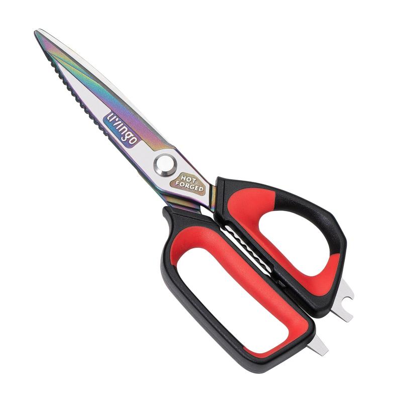 LIVINGO キッチンハサミ ステンレス キャンプ kitchen scissors 食洗機 オールステンレス 離乳食 食洗機対応 チタン 左利き 洗える 鋏 きっちんばさみ 料理 アウトドア 用品 ナイフ 分解して洗える