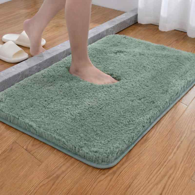 [Senteria]バスマット お風呂マット 40×60cm 滑り止め 速乾 吸水 足ふきマット 大判 マイクロファイバー 長方形 超厚い 毛足長 柔らか ソフト ふわふわ もこもこ 环保無臭 速乾 洗える 浴室 洗面