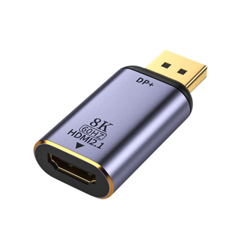 Chenyang Mini DP DisplayPort Source Input Male to HDMI Sink Output Female Displays 4K@60hz Ultra HD Converter Adapter