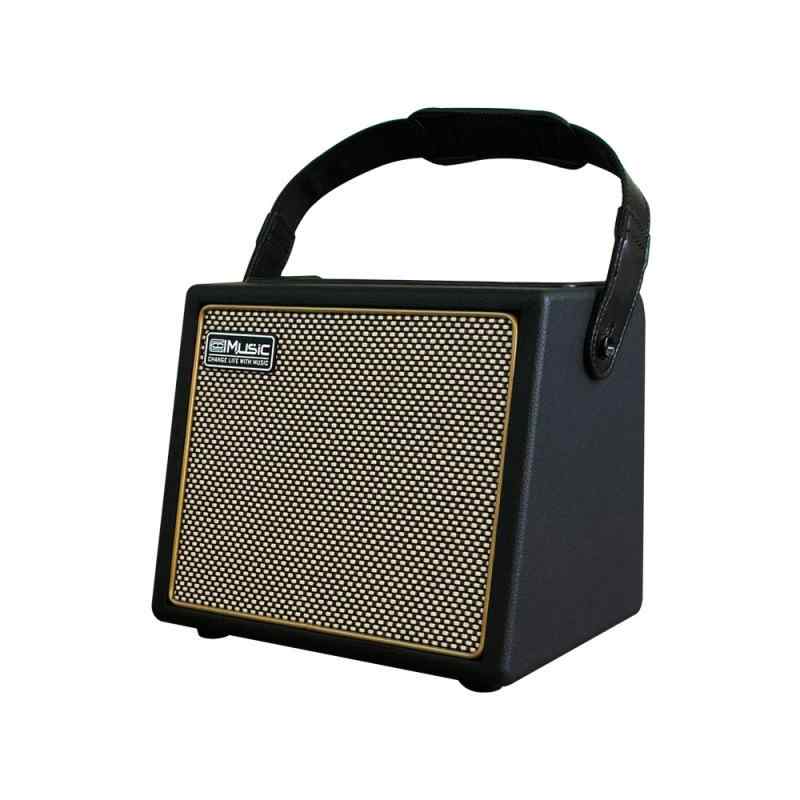 Coolmusic BP MINI アコースティック ギター アンプ、30 ワット BT スピーカー マイク入力付き充電式ポータブル アンプ ボリューム バス トレブル コントロール リバーブ コーラス効果をサポート【30 ワット】: ポータブル アコースティック ギター アンプ 1:1 復元ギター トーン、30 ワット出力と 6.5 インチ スピーカー、プロフェッショナルでパワフルなギター サウンドを提供します。【2チャンネル】: ギター、マイクなど2つの異なる楽器を一緒に接続できます。マイクチャンネルには2バンドEQ(低音/高音)調整とリバーブ効果が埋め込まれており、音声修正機能を実現します。【BT】: スマートフォン、タブレット、ラップトップなどのほとんどの BT デバイスと互換性があり、ギターの練習をしながら伴奏音楽を演奏したり、音楽鑑賞を楽しむことができます。【充電式】: 内蔵の大容量充電式バッテリー、3時間の充電時間、4～8時間の稼働時間、外部電源不要、いつでもどこでも音楽を楽しめます。【ポータブル】: 繊細な木製シェルとコンパクトなサイズのデザインにより、ギターアンプはストラップを介してどこにでも簡単に持ち運ぶことができ、旅行での使用に非常に適しています。
