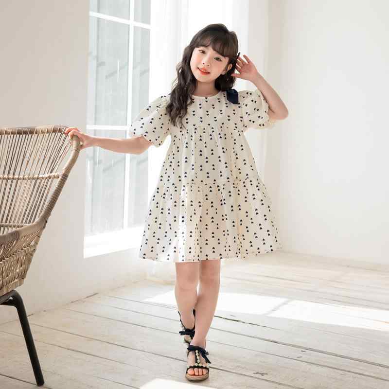 ワンピース 女の子 キッズ 子供 ベビー 子供服 ガールズ 半袖 パフスリーブ バルーンスリーブ ギャザー 綿 コットン 涼しい 薄手 快適 普段使い お出かけ 通園 通学 旅行 カジュアル ナチュラル かわいい ナチュラル 夏服 サマー サマードレス