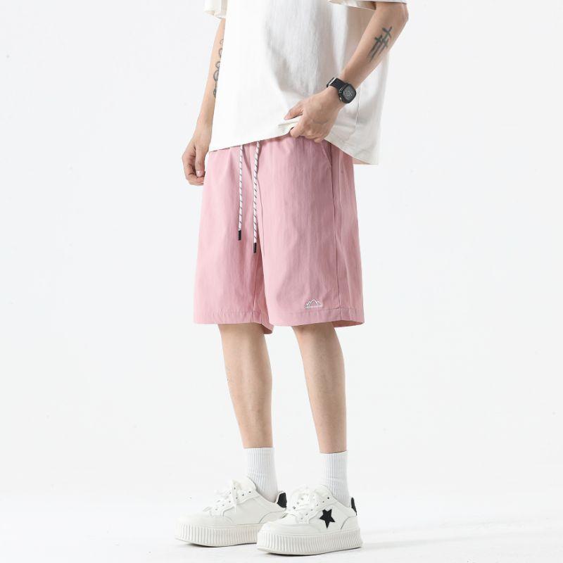ハーフパンツ メンズ パラシュートパンツ カーゴショーツ 半ズボン ショートパンツ 傘兵パンツ スポーツパンツ 短パン ビーチパンツ サマーパンツ スポーティー ボトムス 男性用 紳士 カジュアル 運動用 速乾 通気性 軽量 防砂 防風 薄手 アウトドア
