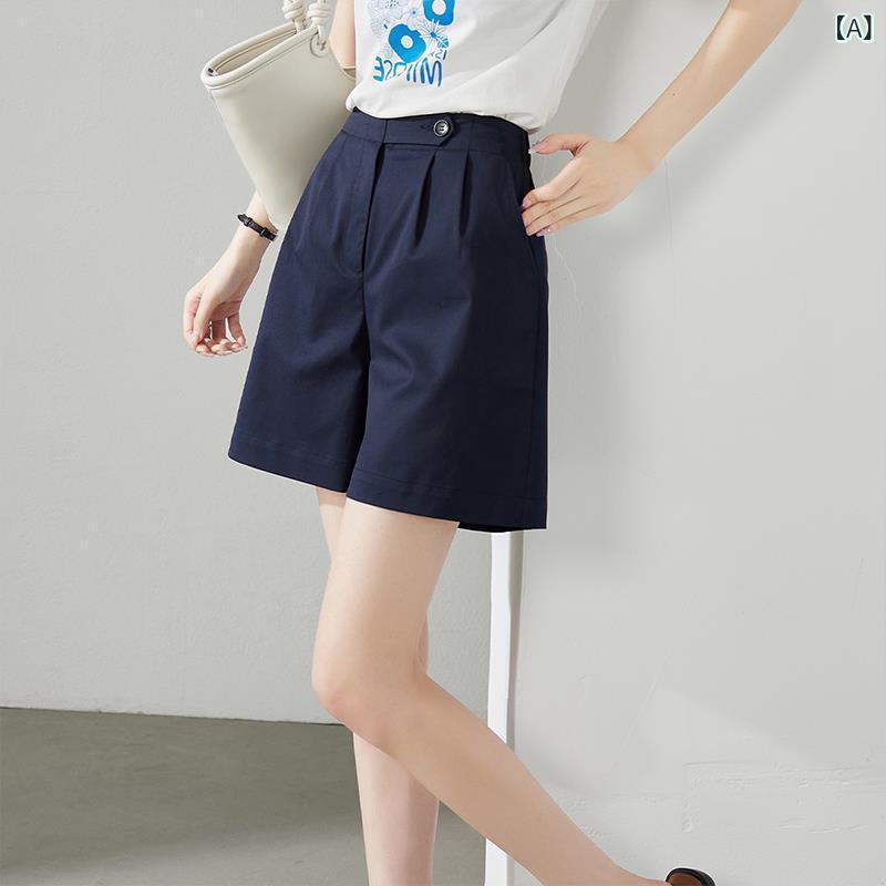 ショートパンツ レディース 短パン Aライン テンセル 軽量 薄手 柔らかい ゆったり 着痩せ ボトムス ズボン カジュアル サマー 涼しい 無地 シンプル 通勤 通学 普段使い 部屋着 ワンマイルウェア 伸縮性 ポケット vision-stores-10487422 ビジョンストア サンプル画像2