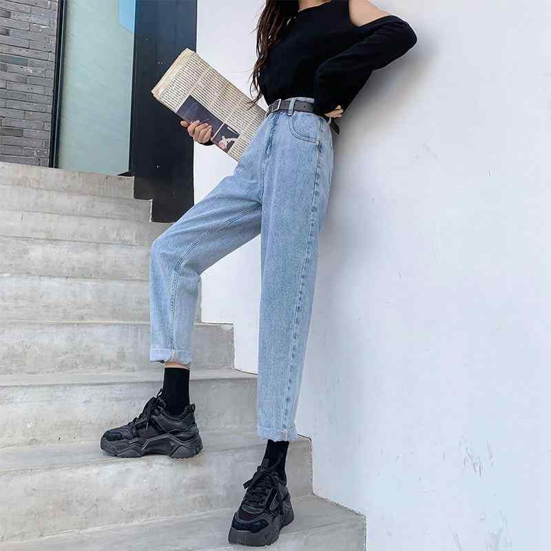 ・カテゴリ: デニムパンツ・素材: コットン100%・スタイル: ストレート、きれいめカジュアル・パンツ丈: クロップドパンツ・ウエスト: ハイウエスト・デザイン要素: ウォッシュ、ファスナー、ボタン・カラー展開: ブラック、ライトブルー、ダークグレー、レトロブルー、ブルーグレー・サイズ展開: S、M、L、XL、2XL