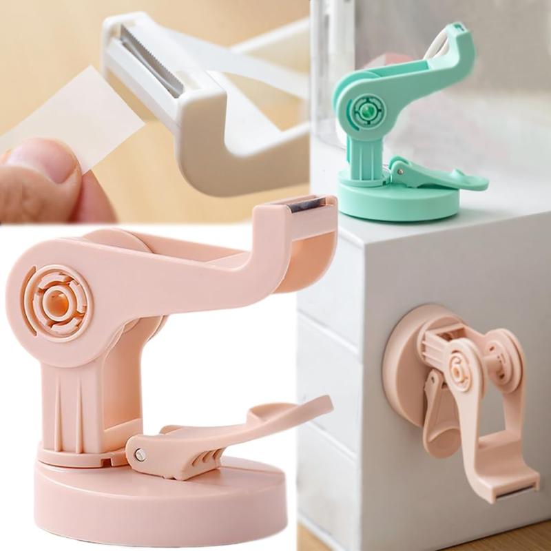 Wefitfix 吸盤付き テープカッター テープディスペンサー 安定性よい テープカッタ...