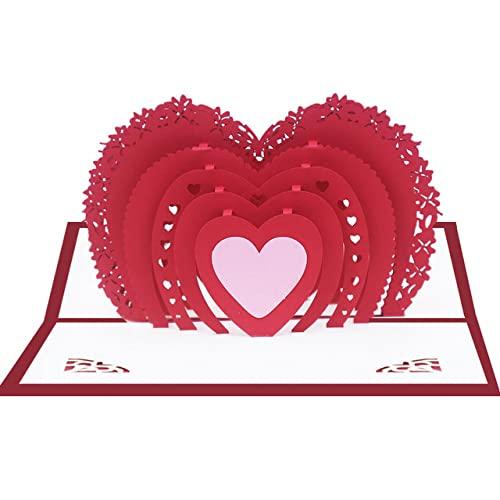 バレンタインデーカード バースデーカード 結婚記念日カード ラブカード アニバーサリーカード ポップアップカード グリーティングカード