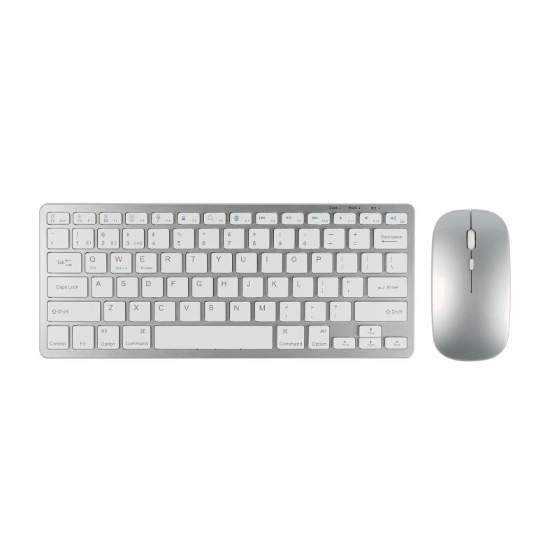 ワイヤレスキーボード マウス 無線 キーボード マウスセット Bluetoothキーボード マウスセット USBレシーバー付き bluetoothと無線2.4G接続 3つのデバイスで切り替え可能 静音 英語配列 ipad/スマ