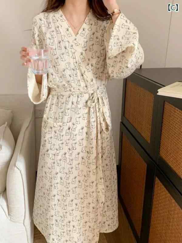 韓国 版 ins 風 シンプルな 油絵の ストライプの 寝 衣の 女性の 高級 感の 気質の...