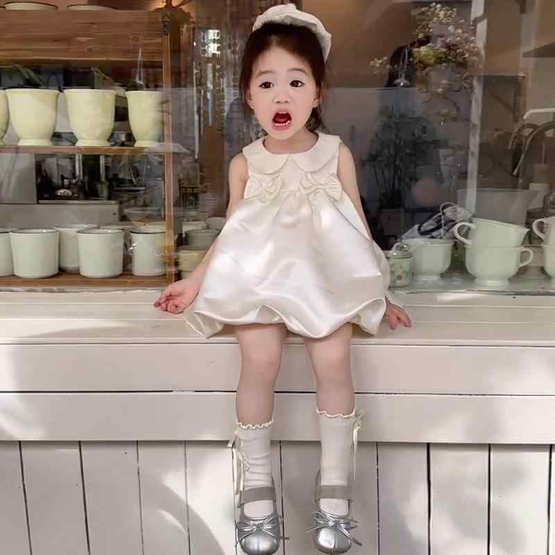 ワンピース 女の子 キッズ ベビー ノースリーブ ドレス フォーマル 誕生日 発表会 お姫様 プリンセス サマードレス 子供服