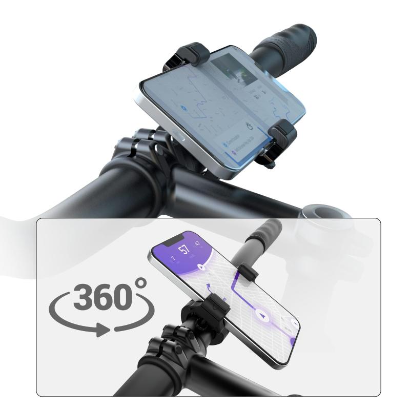 UPPEL 自転車 スマホ ホルダー 360°回転可能な電話ホルダーfor iPhone 12 Pro Max、Galaxy S9、S1、Note20などのユニバーサル携帯電話スタンド3.5-7IN携帯電話-2.1-3.5IN幅 vision-stores-10270258 ビジョンストア サンプル画像2