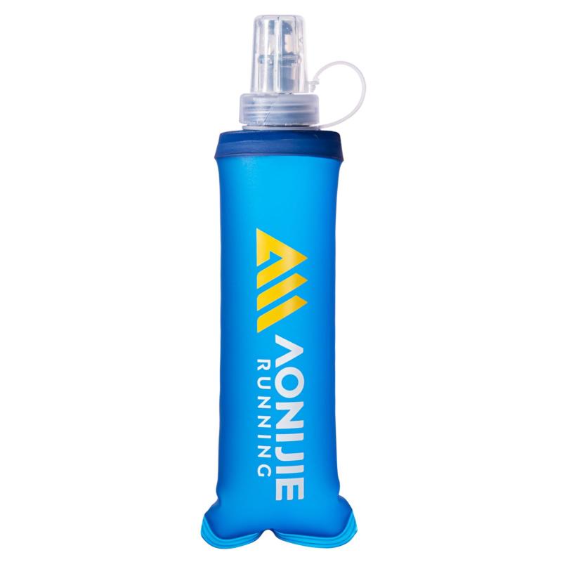 Azarxis ソフトフラスク ランニング ボトル 水筒 500ml 折りたたみ 軽量 洗いやすい 広口 ウォーターボトル ハイドレーション スポーツ 登山 マラソン サイクリング 給水 防災 Soft Flask