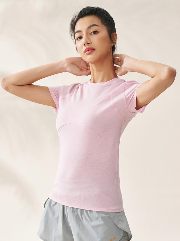 Tシャツ レディース メリノウール 半袖 トップス カットソー 吸湿速乾 通気性 伸縮性 軽い 軽量 アウトドア キャンプ 登山 トレッキング スポーツ ランニング ウォーキング カジュアル 丸首 無地 春夏 vision-stores-10273475 ビジョンストア パッケージ画像