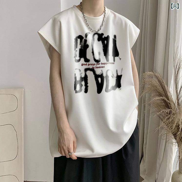 ・カテゴリ: Tシャツ ベスト・シルエット: ルーズフィット・柄: 英字・主な素材: ポリエステル56%・生地名: スエード・着用シーン: カジュアル・加工: プリント、染色・デザイン詳細: プリント・スタイル: アメリカンカジュアル・裾のデザイン: ストレートヘム・カラー展開: ホワイト、グレー、ブラック・サイズ展開: M、L、XL、XXL、XXXL・生地の厚さ: 普通