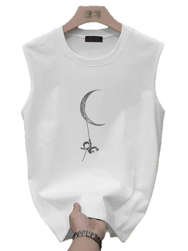 ・カテゴリ: Tシャツ、タンクトップ・スタイル: カジュアル・主な素材: 綿 96%以上・柄: 無地、幾何学プリント・ネックライン: クルーネック・袖丈: ノースリーブ・生地の厚さ: 普通・着用対象: メンズ、ジュニア・着用シーン: カジュアル・デザイン詳細: プリント・加工: 形態安定加工・カラー展開: ホワイト、ブラック、ピュアホワイト・サイズ展開: S、M、L、XL、XXL、XXXL、4XL、5XL、6XL・重量: 180g - 250g・機能性: 接触冷感