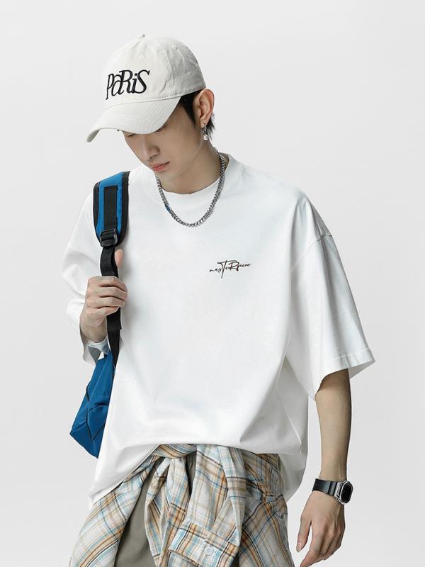 ・カテゴリ: Tシャツ・スタイル: ストリート・主な素材: 綿96%以上・柄: アルファベット、プリント・シルエット: ルーズフィット・対象: 青年、メンズ、成人・デザイン: プルオーバー・ネックライン: クルーネック・袖丈: 半袖・フード: なし・生地の厚さ: 普通・着用シーン: カジュアル・カラー展開: ホワイト、グレーホワイト、ブラック、ワインレッド、イエロー、ピーチピンク、タロイモパープル、ウォッシュドグレー、ウォッシュドブラック、ウォッシュドシャークグレー、ウォッシュドアプリコット・サイズ展開: S、M、L、XL、XXL、XXXL・袖の種類: レギュラースリーブ・重量: 180g(含)-250g(不