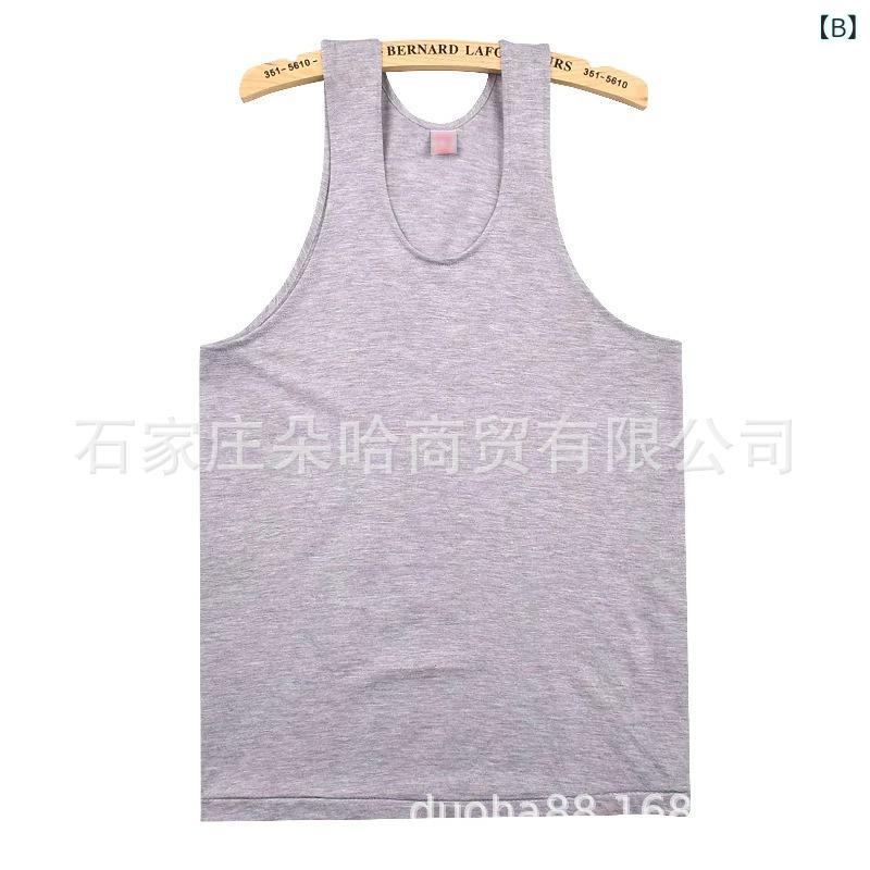 タンクトップ メンズ 男性用 ノースリーブ インナー 下着 綿 コットン 春夏 涼しい 通気性 伸縮性 普段使い 部屋着 ルームウェア ルームインナー 父親 祖父 お父さん シニア 中高年 紳士 丸首 クルーネック 無地 vision-stores-10274656 ビジョンストア サンプル画像2