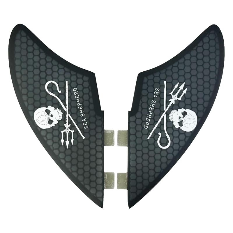 ボートフィン ガラスファイバー サーフボードフィン Keel fin 2フィン キールフィン スラスタ FIBER GLASS/TWIN KEEL