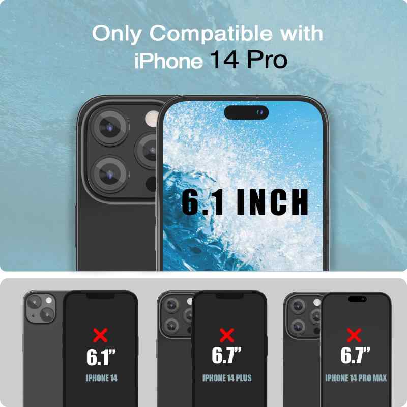 「3枚セット」SURPHY iPhone14 pro用ガラスフィルム,6.1インチ iPhone14 プロ用強化ガラスフィルム ガイド枠付き 液晶保護 vision-stores-10275824 ビジョンストア サンプル画像2