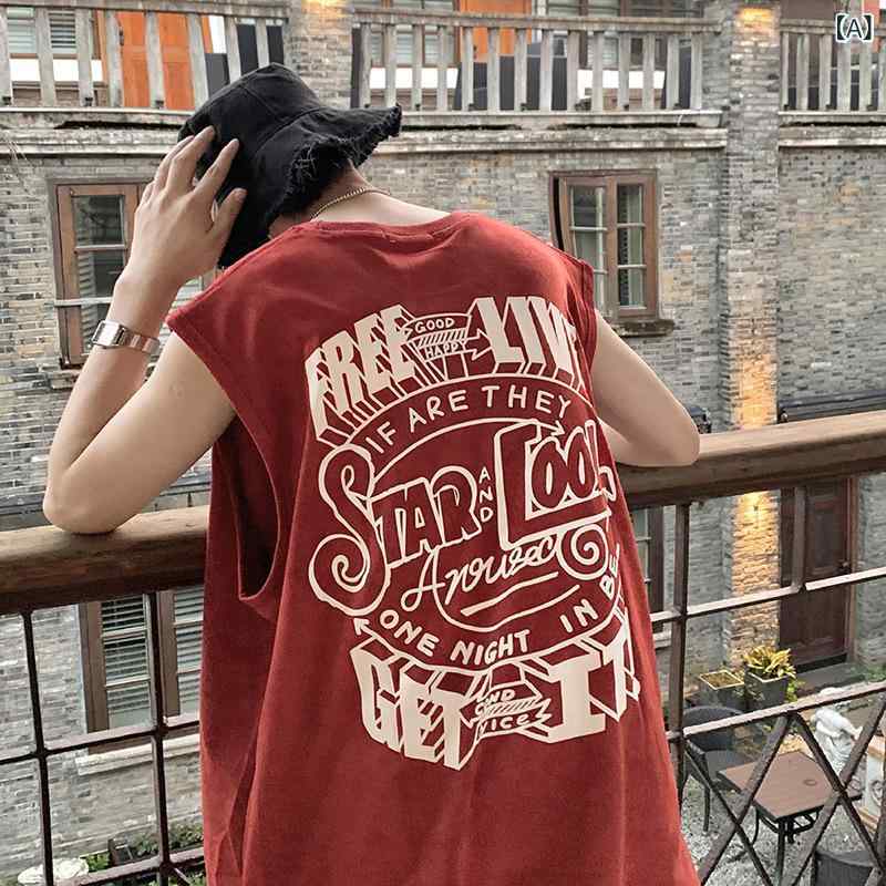 タンクトップ メンズ 男性用 ノースリーブ tシャツ トップス カットソー インナー 汗衫 運動 スポーツ 野球 ランニング ジム ワークアウト 部屋着 普段使い カジュアル アメカジ ヴィンテージ風 レトロ オーバーサイズ ビッグシルエット