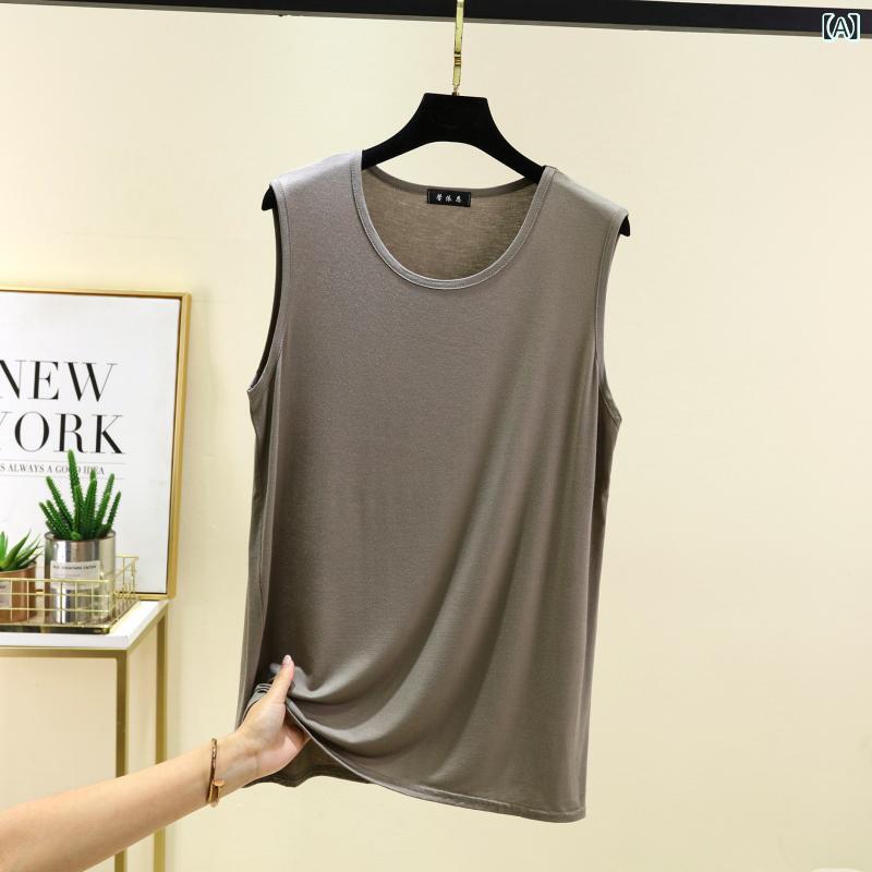 ・カテゴリ: Tシャツ、タンクトップ・シルエット: ルーズフィット・柄: 無地・主な素材: モダール95%・着用シーン: カジュアル・スタイル: シンプル・裾のデザイン: ストレートヘム・カラー展開: グレーグリーン、ベージュ、シルバーグレー、ホワイト、ダークグレー、デニムブルー、ブラック・サイズ展開: L、XL、2XL、3XL、4XL、5XL、6XL・生地の厚さ: 薄手