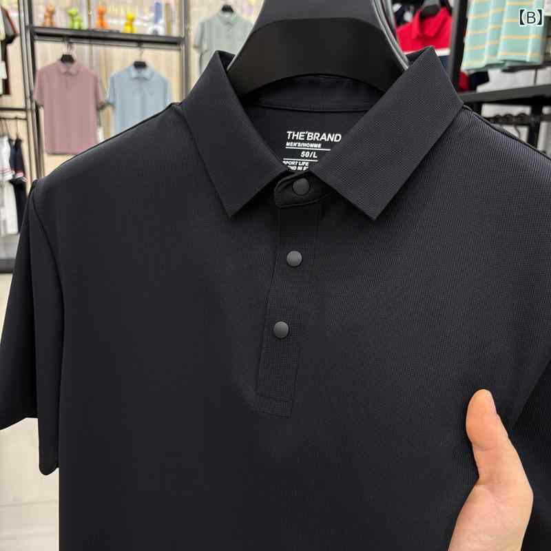 Tシャツ メンズ 半袖 カットソー トップス サマーニット 接触冷感 吸湿 速乾 襟付...