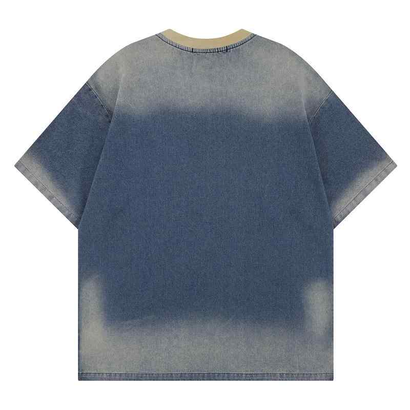 ・カテゴリ: Tシャツ・スタイル: ストリート・主な素材: 綿 96%以上・柄: アルファベット、刺繍・シルエット: ルーズフィット・対象: ティーンエイジャー、メンズ、大人・ネックライン: クルーネック・袖丈: 半袖・袖型: ドロップショルダー・厚み: 普通・着用シーン: カジュアル・プリントテーマ: クリエイティブ・ユーモア・カラー展開: ブルー・サイズ展開: S、M、L、XL・重量: 180g以上250g未満・素材機能: 高色堅牢度