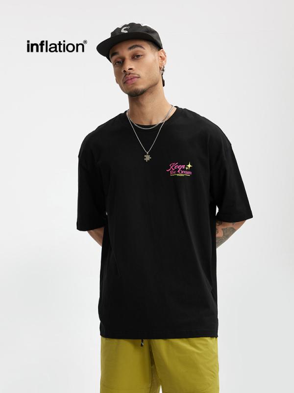 Tシャツ メンズ 半袖 カットソー トップス アメリカン プリント 街頭風 ストリート系 ビッグシルエット オーバーサイズ 宽松 ゆったり プルオーバー クルーネック カジュアル 丸首 ティーシャツ 春夏 vision-stores-10285090 ビジョンストア パッケージ画像