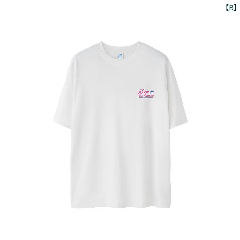 Tシャツ メンズ 半袖 カットソー トップス アメリカン プリント 街頭風 ストリート系 ビッグシルエット オーバーサイズ 宽松 ゆったり プルオーバー クルーネック カジュアル 丸首 ティーシャツ 春夏 vision-stores-10285090 ビジョンストア サンプル画像3