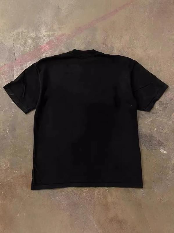 ・カテゴリ: Tシャツ・スタイル: カジュアル・主な素材: 綿96%以上・ネックライン: クルーネック・袖丈: 半袖・柄: カートゥーン・厚み: 普通・カラー展開: ホワイト、ブラック・サイズ展開: S、M、L、XL、2XL、3XL・重さ: 180g - 250g・機能性: 通気性