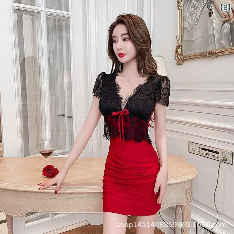 ワンピース レディース ミニ丈 タイト セクシー スリムフィット ヒップライン強調 ボディコン 夜店 ナイトドレス パーティー キャバ嬢 スパイシー ガーリー 普段使い カジュアル 無地 vision-stores-10292682 ビジョンストア サンプル画像2