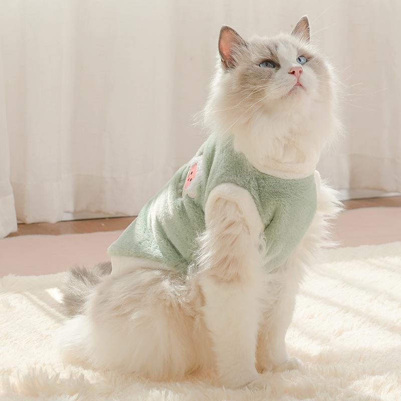 ペット服 ベスト 小型犬用 猫用 防寒 保温 厚手 冬用 抜け毛防止 ノースリーブ 暖かい 犬服 ドッグウェア キャットウェア カジュアル お出かけ用 散歩・カテゴリ: ペット服・スタイル: 日韓・対象: ユニセックス・カラー展開: ピンク, グリーン, オレンジ, カーキ, レッド・サイズ展開: XS（0.5-1kg）, S（1.5-2kg）, M（2.5-3kg）, L（3.5-4.5kg）, XL（5-6.5kg）, XXL（7-9kg）