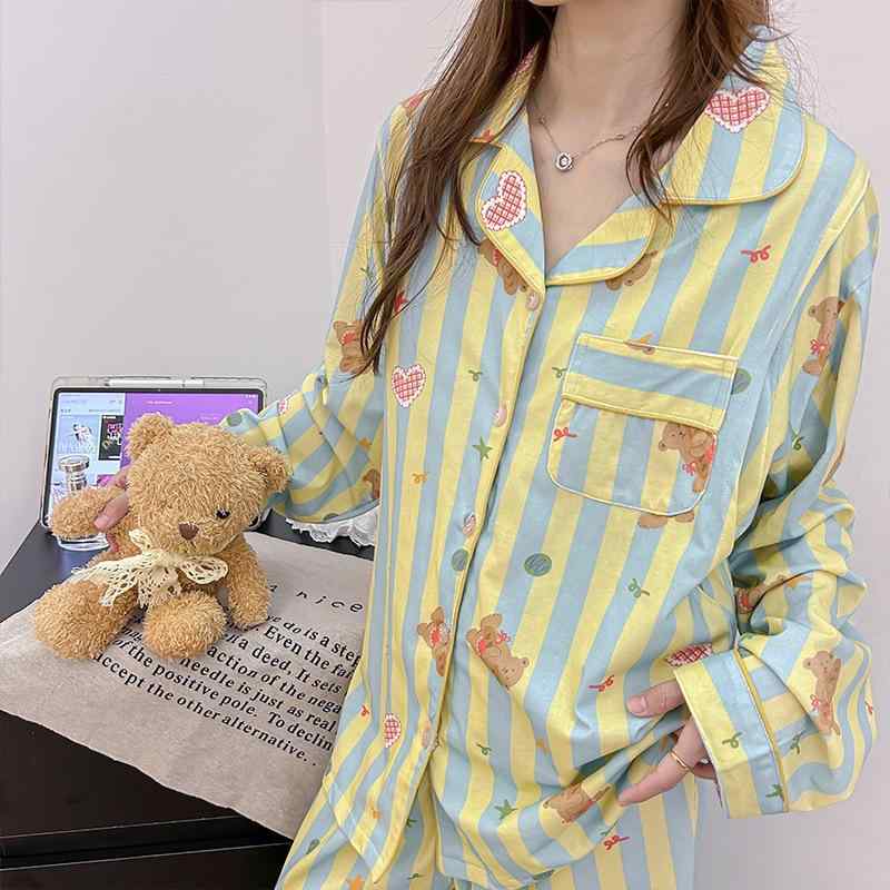 パジャマ レディース 綿100% 授乳服 長袖 ルームウェア マタニティ 部屋着 産後 春...