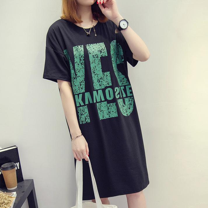 ワンピース マタニティウェア レディース ロング丈 Tシャツ ラウンドネック 切り替え チュニック丈 半袖 マタニティドレス 普段着 カジュアル おしゃれ ゆったり・カテゴリ: ワンピース・ネックライン: クルーネック・袖丈: 三分袖・主な素材: 涤纶（ポリエステル）100%・柄: 文字・スカート丈: ミモレ丈・カラー展開: ホワイト、ブラック・サイズ展開: M, L, XL, 2XL, 3XL・シルエット: Aライン・スタイル: 気品ある通勤スタイル・流行要素: 配色・スタイル: コンフォートカジュアル・袖型: レギュラー袖・加工: プリント