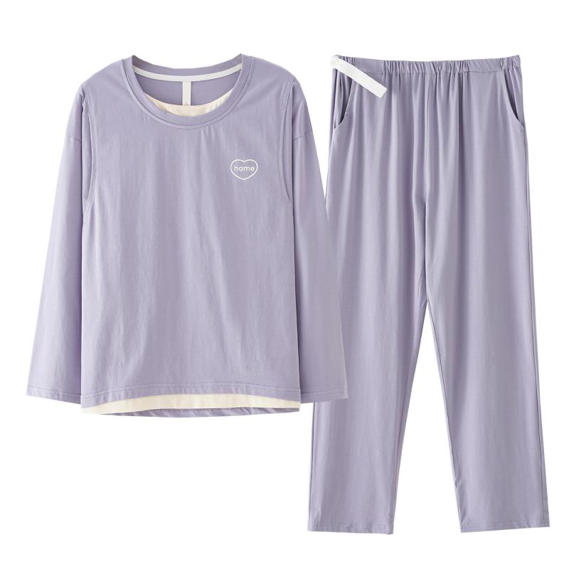ルームウェア レディース マタニティ パジャマ 上下セット 授乳服 長袖 長ズボン ...