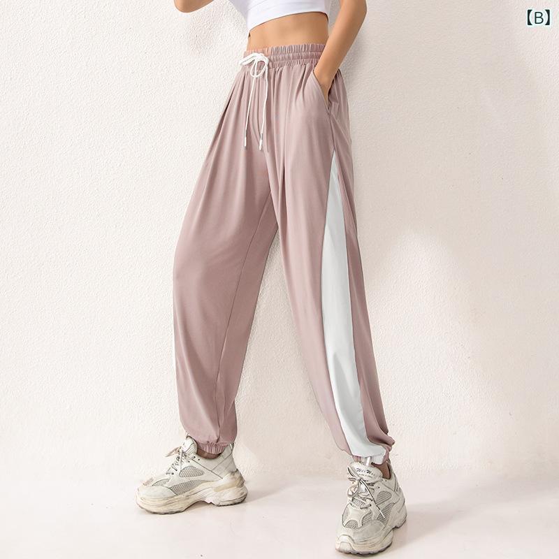 ビジョンストアのパンツ レディース スウェットパンツ ジョガーパンツ ハイウエスト 美脚効果 伸縮性 軽量 通気性 ゆったり ヨガ フィットネス ランニング 部屋着 普段使い 体型カバー スポーツウェア ボトムス ズボン ルームウェア｜アングル3