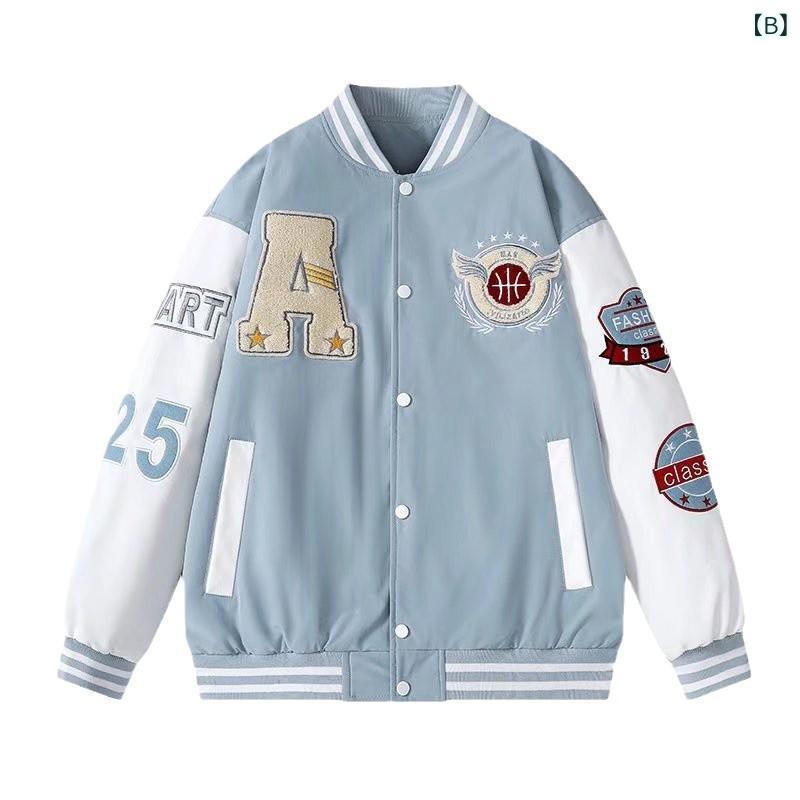 ジャケット メンズ 野球服 スタジャン アウター ブルゾン ヴィンテージ風 ストリー...