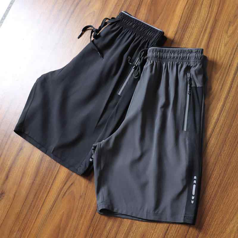ショートパンツ メンズ 夏用 薄手 4WAYストレッチ 速乾 通気性 反射材付き ジッパー ハーフパンツ 五分丈 スポーツ アウトドア 普段着・パンツ丈: 五分丈・カラー: ブラック、グレー・サイズ: M(100-62.5kg)、L(125-70kg)、XL(140-77.5kg)、2XL(155-85kg)、3XL(170-95kg)・スタイル: スポーツ、ルーズ・伸縮性: あり