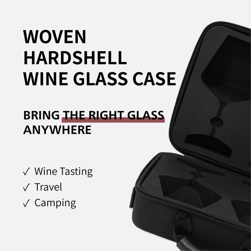 EVAフォームインサート付き、耐久性のあるグラス用キャリーケース（グラスは付属していません）Wine Carrying Glass Case Carrier vision-stores-10382931 ビジョンストア サンプル画像2