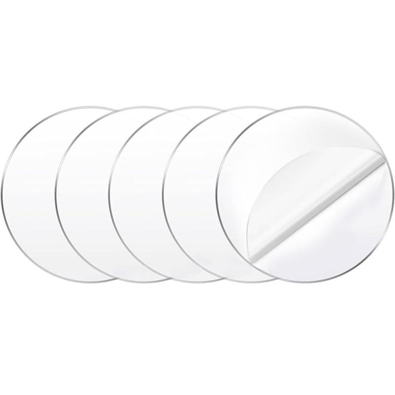 アクリル板 5枚 直径100mm 厚さ3mm 丸型 アクリル板 保護フィルム付き 看板、インテリア、フォトフレーム、標本の展示、キーホルダー、装飾品、工芸品、ハロウィーン、感謝祭、クリスマス