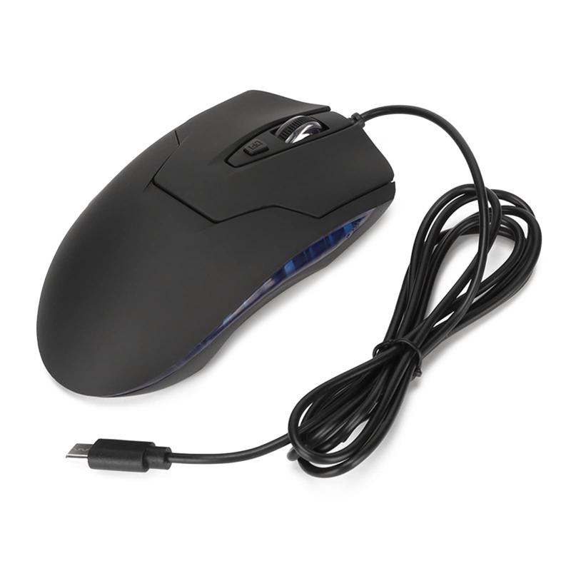 タイプC ゲーミング マウス、有線 USB-C 接続、人間工学デザイン、マルチメディア キー、調整可能な DPI、オフィス・ラップトップ PC・タイプC デバイス向け