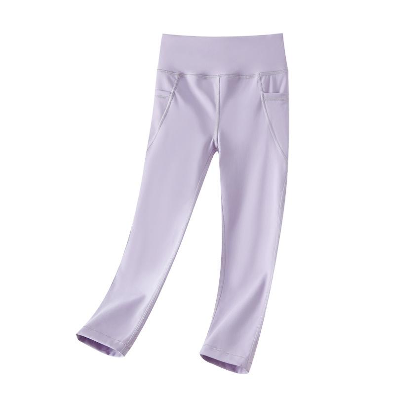 レギンス 女の子 キッズ フレアパンツ ハイウエスト ストレッチ ボトムス ズボン ロングパンツ 長ズボン 春夏 スポーツ ヨガパンツ 運動着 部屋着 ダンス