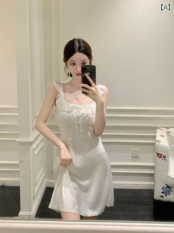 夏 パジャマ レディース 氷の 糸の アイロンの 印の フランス 白 眠る スカートガーリー 小さい 袖は 胸の クッションの パジャマの セクシー ガーターを 持ちます。生地名: アイスシルクスタイル: スリング,ナチュラルのスタイル主な生地構成: ポリエステル繊維(ポリエステル)生地の厚さ(重さ): 超薄型 (81-100g/平方メートル)首輪の種類: ラウンドネック袖丈: ノースリーブ機能: 通気性ある,睡眠,ホーム,いいね,快適な市場投入までの時間: 2024年夏適した季節: 夏,春,秋対象者カテゴリー: 若い女性適用可能なシナリオ: ホーム色: ホワイト(6658),ゴールド(6658)サイズ: M,L,XLブランド: マルベリーシルク出身地: 台州市商品番号: 6658-1専用の源ですか?: はいスカート丈: スカート主な生地成分の含有量: 95% (含む) ～ 100% (含まない)
