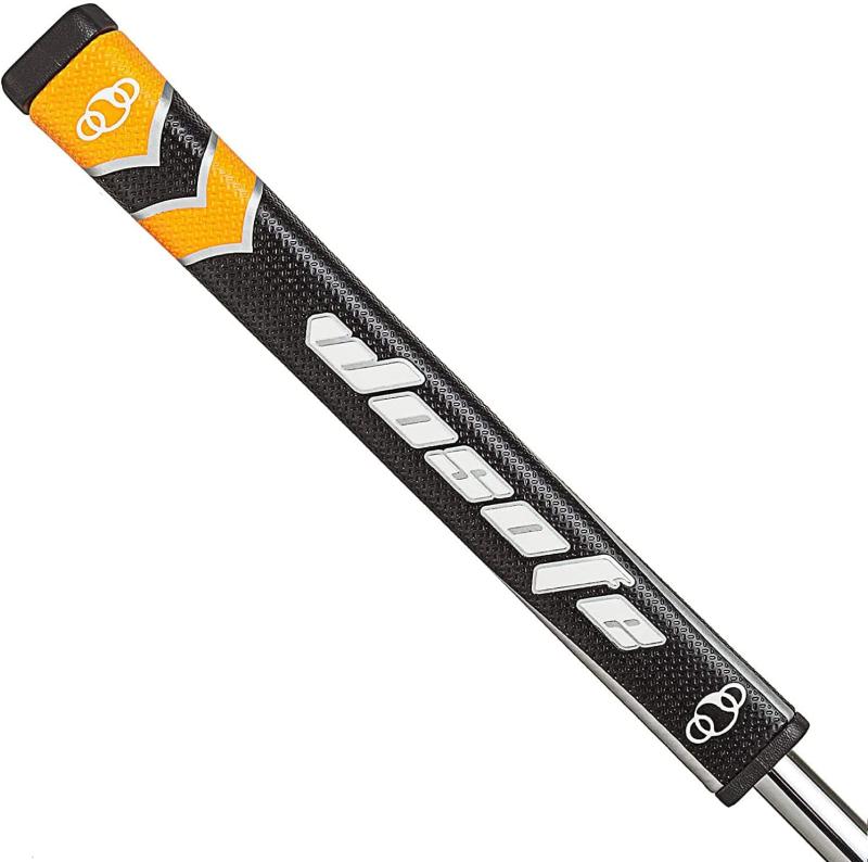 Zenesty ゴルフパターグリップ ミッドサイズ 男性用 45g 2.0 ほとんどのアイアンクラブピストル型 軽量 粘着性のある表面 繊細なパターン ソフトポリウレタン素材 快適な感触 6色から選択可能