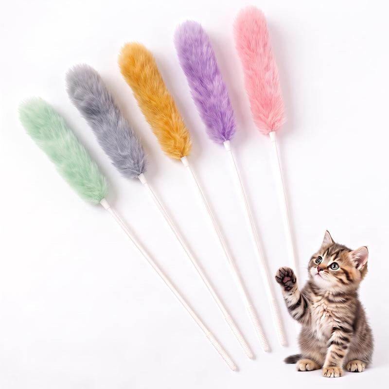 猫じゃらし 5本セット ふわふわ猫おもちゃ 羽根風 うさぎ毛風 猫用玩具 室内遊び 運動不足解消 ストレス発散【天然うさぎ毛でリアルな質感】猫じゃらしの素材として最適、猫の視覚と触覚を刺激し、夢中で遊ぶ猫用おもちゃです。【室内猫にも最適な静音おもちゃ】夜間でも安心、遊ぶときに音が出ないおもちゃです。【38cm の絶妙な長さ設計】うさぎ毛部分約 12cm、棒部分約 26cm で、遊ばせやすくコントロールしやすいサイズ設計です。【インテリアにもなる多用途設計】猫のリラックス空間のアクセントにも、家の中に飾るもよしです。【5 本セットで】猫ちゃんも飼い主も飽きずに遊べる工夫付き、毎日違うカラーを楽しめる
