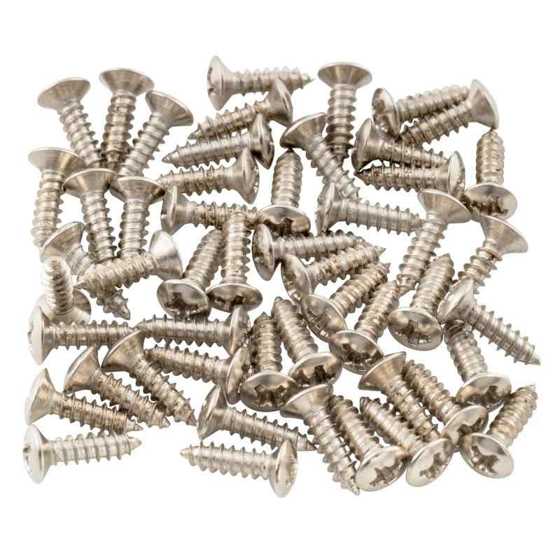 Musiclily ギター/ベースピックガード用ネジ フェンダー G style スタイル 3x12mm (50本入)