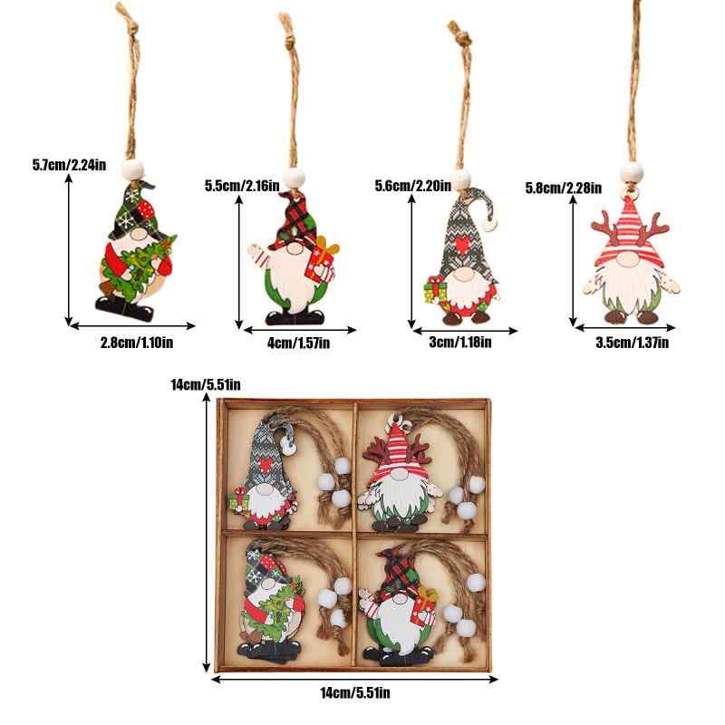 クリスマス オーナメント 木製 12個セット サンタクロース クリスマスツリー オー...