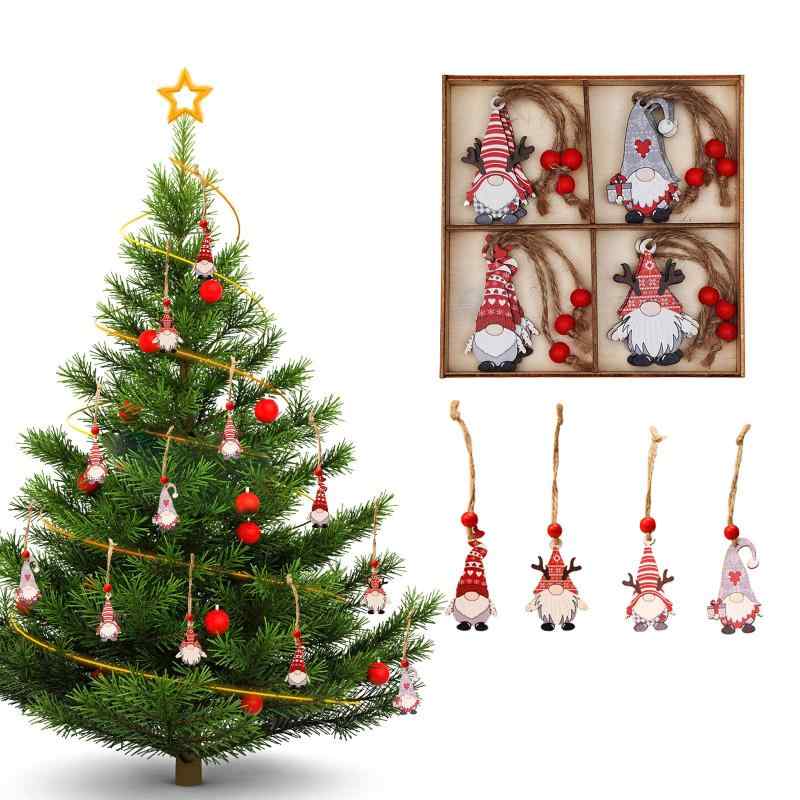 クリスマス オーナメント 木製 12個セット サンタクロース クリスマスツリー オー...