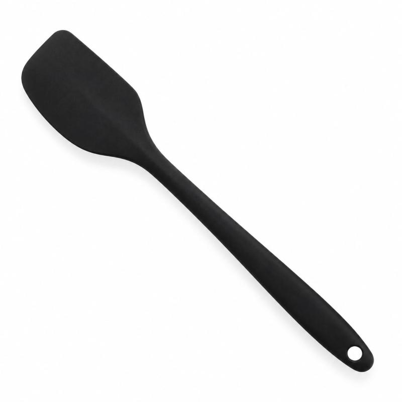 耐熱シリコーンゴムベラ スパチュラ リコン 料理調理器具 製菓道具 お菓子作りに最適 キッチンツール （黒） vision-stores-10608872 ビジョンストア パッケージ画像