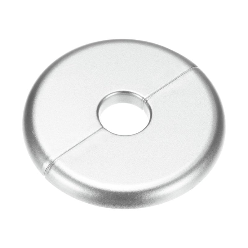 M METERXITY 1パックの壁用スプリットフランジ A BSラウンド自己粘着エスカッションプレートカバーバックル 16 mm/0.63インチ径のパイプアクセサリー/床/シーリング用 配管カバープレート[シルバ vision-stores-10414584 ビジョンストア パッケージ画像