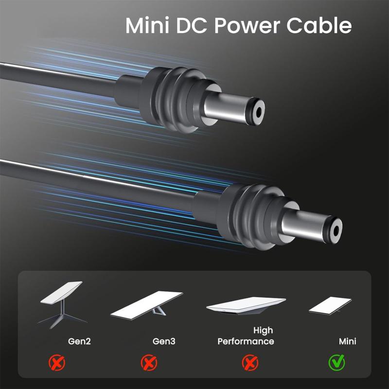 Mini ケーブル、Starlink Mini DC - DC 電源ケーブル、18AWG ワイヤー、IP68 防水、プラグプレイ、Starlink Mini アクセサリ用延長コード vision-stores-10421627 ビジョンストア サンプル画像2